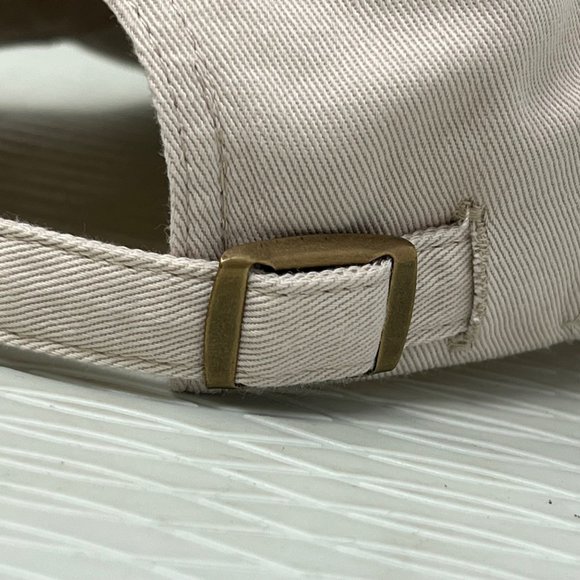 A Chill Cap Rise and Shine Sun Mens OS Strapback Cotton Cream Outdoor NEW - Picture 7 of 10